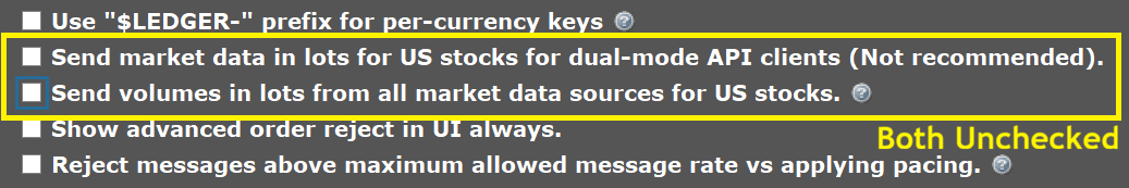 Volume Configuration